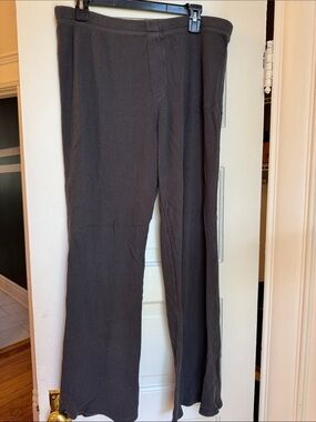 Skims waffle knit Dark Gray Wide-Leg lounge Pants